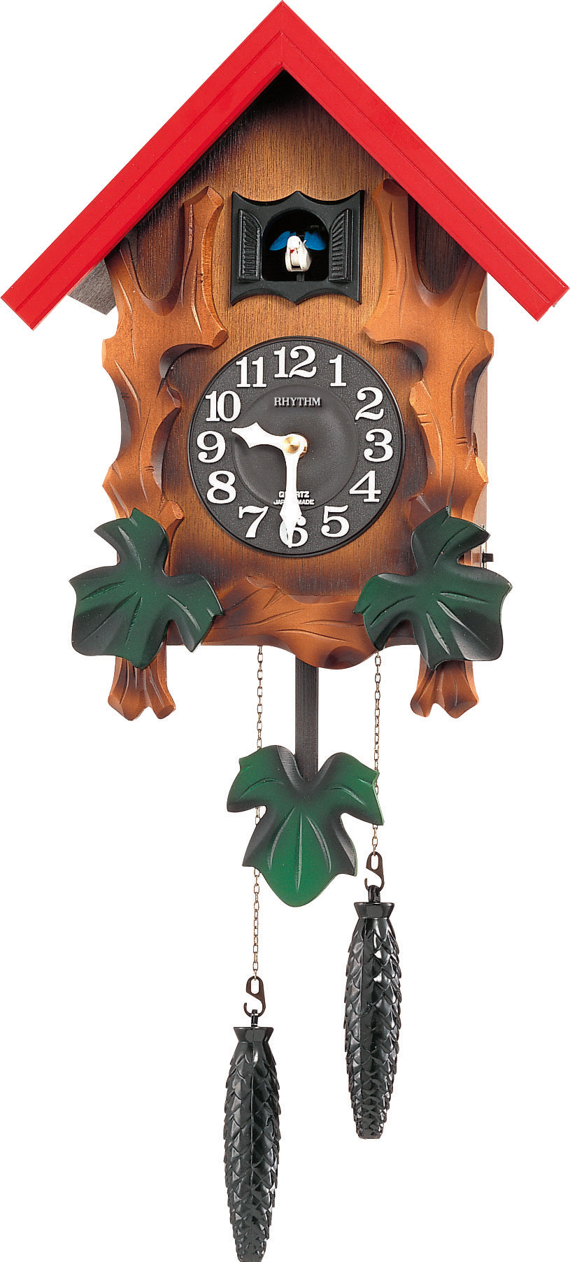 4MJ775RH06 Compact Wooden Cuckoo Clock – Rhythm Clocks