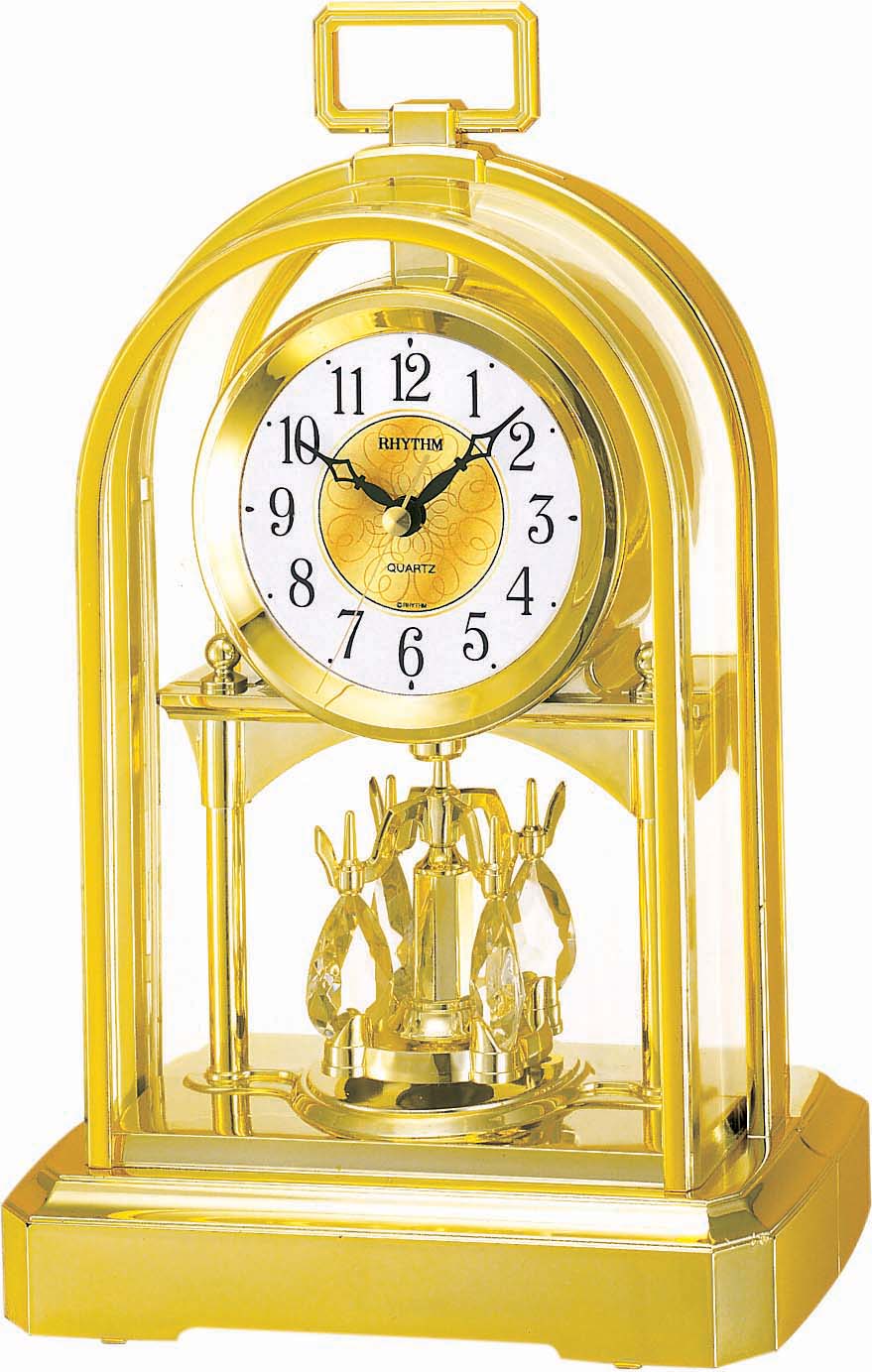 4SG744WR18 Gold Decorative Desk Clock