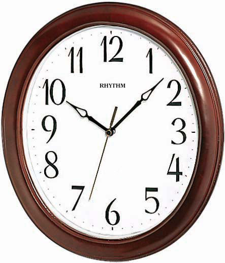 CMG271NR06 Oval Wooden Clock