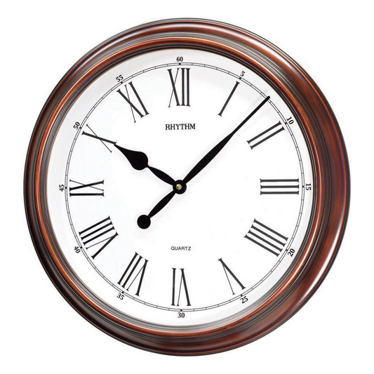 CMG736NR35 Roman Numeral Wood finish Clock