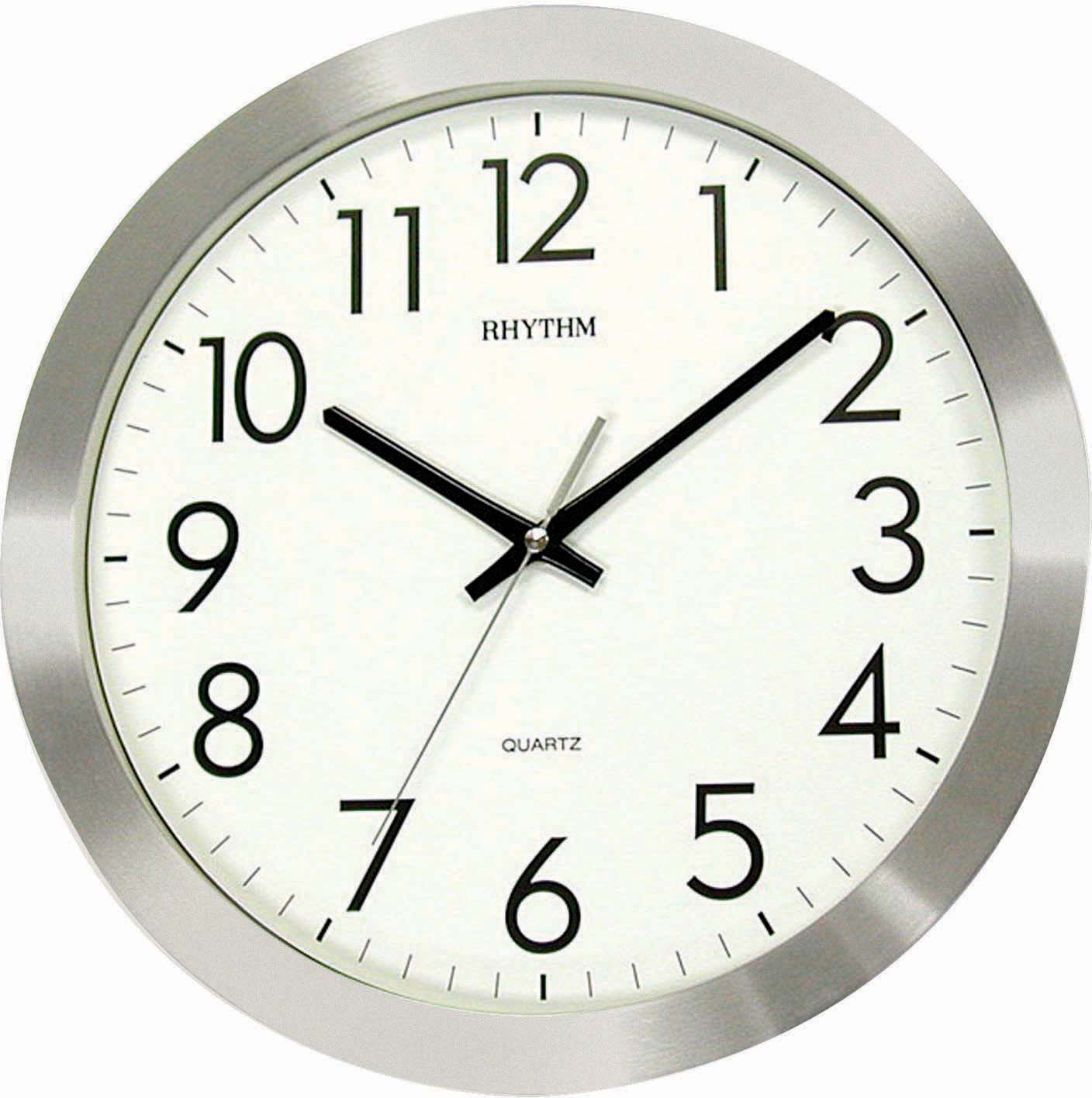 CMG809NR19 Silver Frame Clock