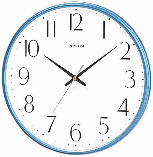 CMG817NR04 Metallic Blue Wall Clock