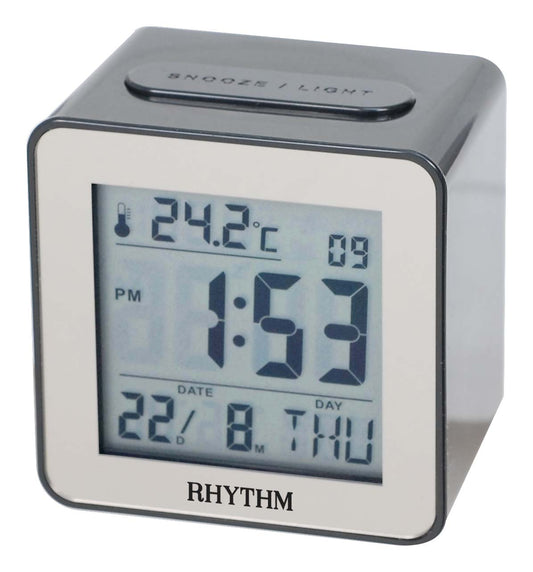 LCT076NR02 Black Cube Digital Clock